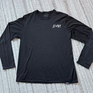 Patagonia Capilene Men’s Long Sleeve Shirt Large! Black Dry Wicking Performance